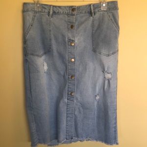 NWOT Lane Bryant Denim Skirt Sz. 16W